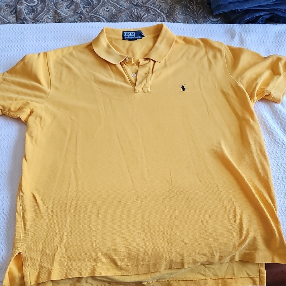Ralph Lauren Yellow Polo Shirt for Men